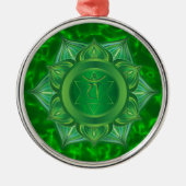Herz Chakra Verzierungen Ornament Aus Metall (Vorne)