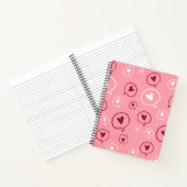 Herz-Chat-Blasen Notizblock (Innenseite)