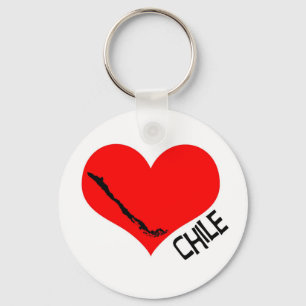 Herz-Chile llavero Schlüsselanhänger