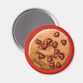 Herz Chip Cookie Magnet (Vorderseite/Rückseite)
