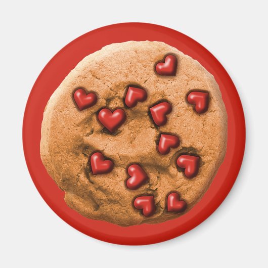 Herz Chip Cookie Magnet (Vorne)