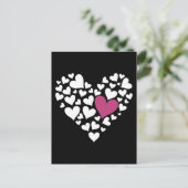 Herz Cloud Postkarte (Stehend Vorderseite)