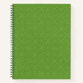 Herz Clover Pattern Notizblock (Vorderseite)