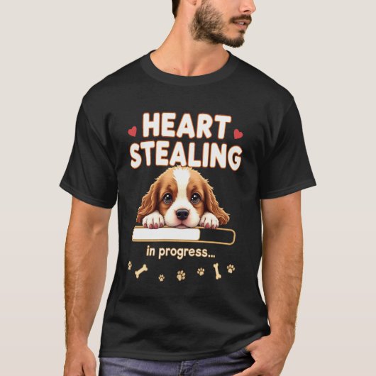 Herz Cocker Spaniel Hund Lustiges Geschenk Cocker T-Shirt (Vorderseite)