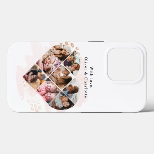 Herz Collage Case-Mate iPhone Hülle (Rückseite (Horizontal))