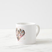 Herz Collage Espressotasse (Vorderseite Rechts)