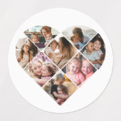 Herz Collage Etiketten (Design 2)