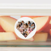 Herz Collage Etiketten (Befestigt)