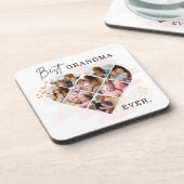 Herz Collage Getränkeuntersetzer (Linke Seite)