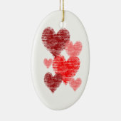 Herz Collage Keramikornament (Rechts)