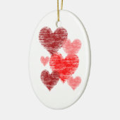 Herz Collage Keramikornament (Links)