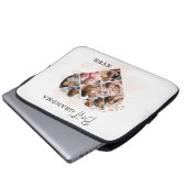 Herz Collage Laptopschutzhülle (Vorne Knopf)
