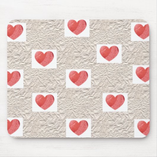 Herz-Collage Mousepad (Vorne)