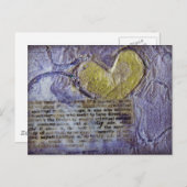 Herz Collage Postkarte (Vorne/Hinten)