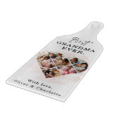 Herz Collage Schneidebrett (Ecke)