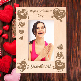 Herz Coquette Valentines Geschenk Laser Holz Geätzte Rahmen