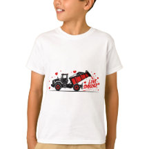 Herz Crasher Monster Truck Valentine T-Shirt