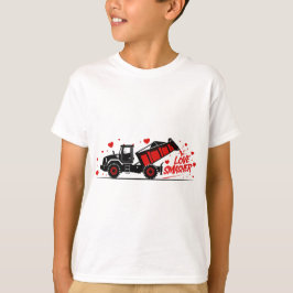 Herz Crasher Monster Truck Valentine T-Shirt