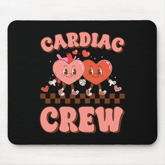 Herz Crew Herz Krankenschwester Echo Tech Valentin Mousepad (Vorne)