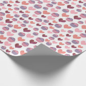 Herz, Cupcakes-Muster Geschenkpapier (Ecke)