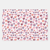 Herz, Cupcakes-Muster Geschenkpapier Set (Vorderseite 2)