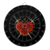 Herz & Daggers Dart Board Dartscheibe (vorne)
