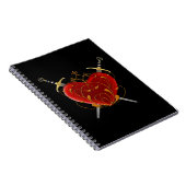 Herz & Daggers SpiralNotebook Notizblock (Rechte Seite)