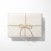 Herz Damask Cream Geschenkpapier