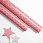 Herz Damask Pink Geschenkpapier