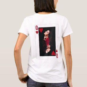 Herz-Dame Rot Foto Gewerbe Friseur  T-Shirt