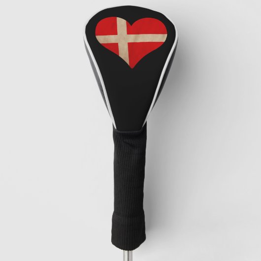 Herz Dänemarks Golf Headcover (Vorderseite)