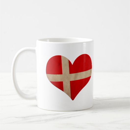 Herz Dänemarks Kaffeetasse (Links)