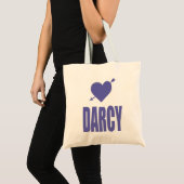 Herz Darcy Leinwandtasche Tragetasche (Vorderseite (Produkt))