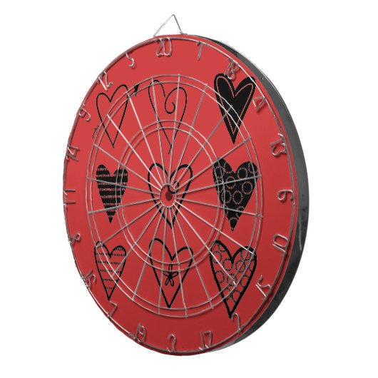 Herz Dartscheibe (Vorderseite rechts)
