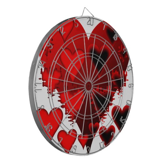 Herz Dartscheibe (Vorderseite Links)