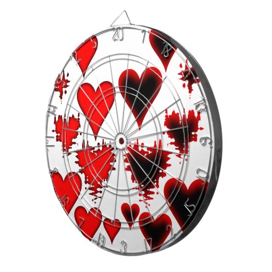 Herz Dartscheibe (Vorderseite rechts)