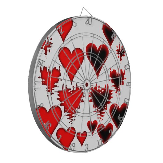 Herz Dartscheibe (Vorderseite Links)