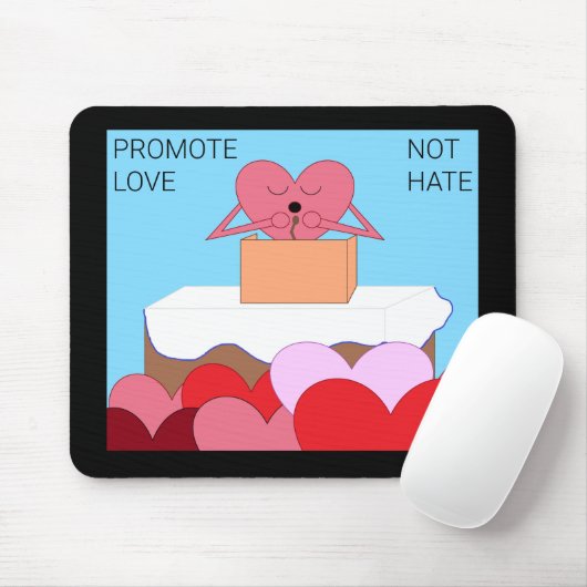 Herz, das eine Rede über Liebe hält: Mousepad (Mit Mouse)