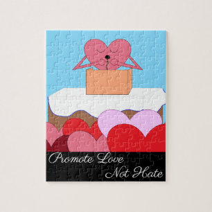 Herz, das eine Rede über Liebe hält: Puzzle