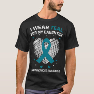 Herz, das ich Aquamarin für meine Tochter Ovarialk T-Shirt