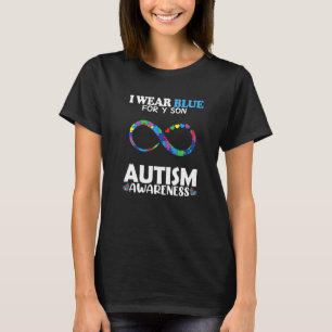 Herz, das ich für meinen Sohn trage, Blau für Auti T-Shirt