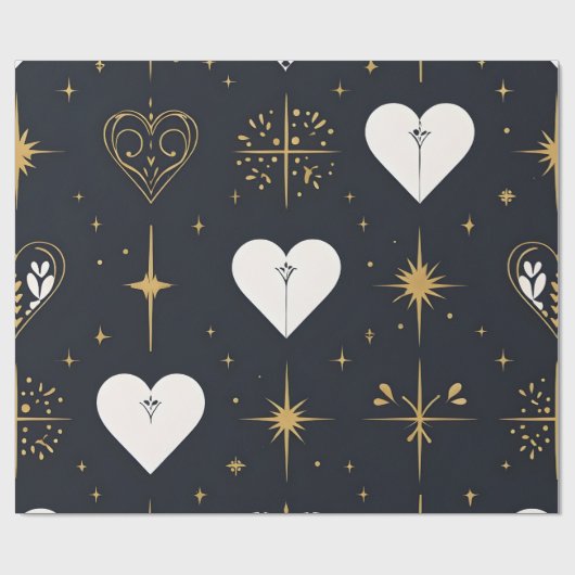 Herz, das Sparkle Geschenkpapier (Flach)