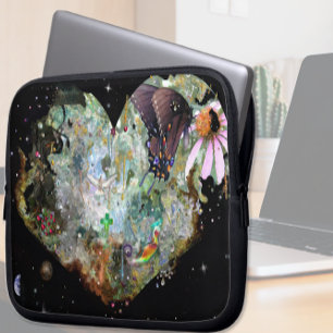 Herz deine Welt 2 Laptopschutzhülle