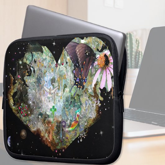 Herz deine Welt 2 Laptopschutzhülle