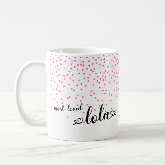 Herz der am meisten geliebten Lola Kaffeetasse (Links)