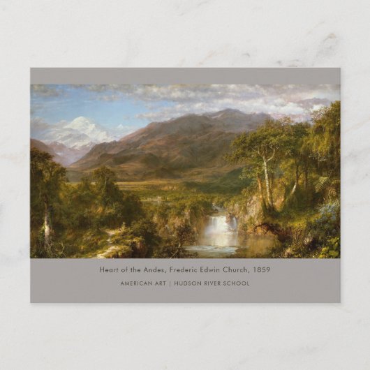 Herz der Anden Frederic Edwin Church Painting Postkarte (Vorderseite)
