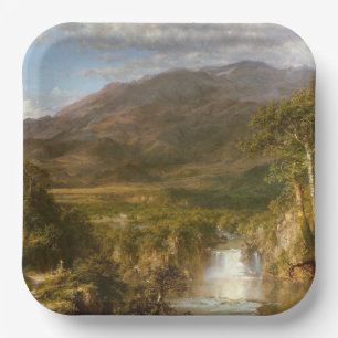 Herz der Anden (südamerikanische Landschaft) Pappteller