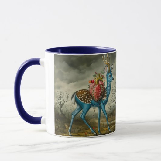 Herz der Blue Fawn Kaffee/Tee-Tasse Tasse (Links)