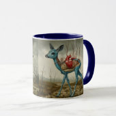 Herz der Blue Fawn Kaffee/Tee-Tasse Tasse (VorderseiteRechts)