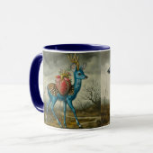Herz der Blue Fawn Kaffee/Tee-Tasse Tasse (Vorderseite Links)